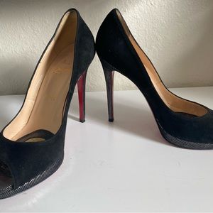 Black Louboutin-size 38.5